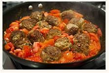 Turkey Meatballs  W/Hearty Tomato Sauce