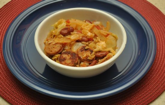 Sausage, Cabbage & Beans