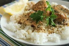 Quick Lemon Chicken with Rice 