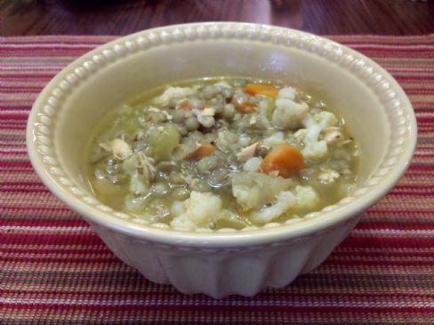 Lentil and Salmon Soup