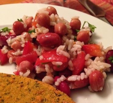 Bean & rice salad