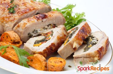 Spinach Stuffed Pork Tenderloin