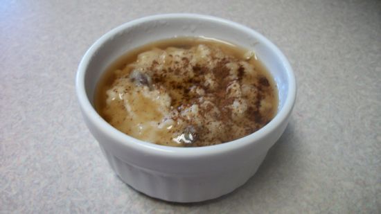 Creamy rice pudding