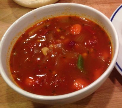 Tomato Corn Minestrone soup