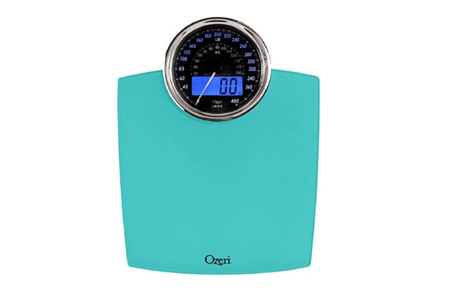 Ozeri Rev Digital Bathroom Scale with ElectroMechanical Weight Dial 