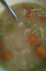 Chicken and barley soup