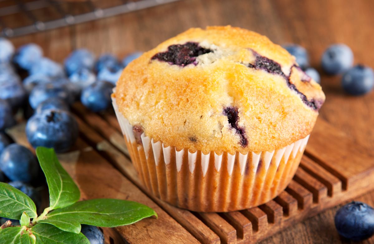 100 Calorie Blueberry Muffins Recipe SparkRecipes