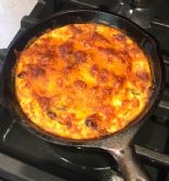Spinach, tomato and cheese frittata