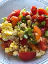Green-Red-Yellow summer salad