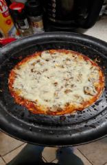 Healthy Pepperoni, Sausage and Mushroom Pizza