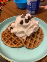 Mommies chocolate chip keto waffles