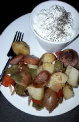 Sausage,  Pepper,  & Potato Skillet