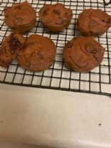 PB applesauce chocolate chip muffins 