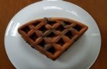 Almond flour waffle with blueberries