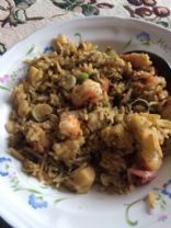 Fried rice with shrimps