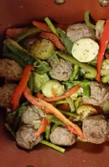 Italian Meatballs and Vegetables