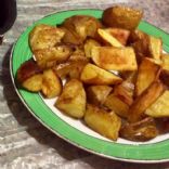 Home baked potato wedges