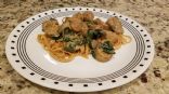 Alfredo Linguine with Spinach and Chicken Sausage