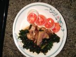 Asian style Whiting fish with Kale