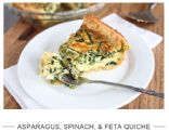 Asparagus, Spinach & Feta Quiche