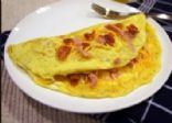 Bacon and Cheddar Omelet with Juice