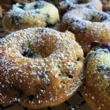 Baked Blueberry Doughnuts