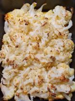 Baked Cauliflower with cottage cheese and eggs