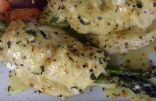 Baked Chicken Breast with Swiss Cheese and Asparagus