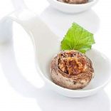 Baked Stuffed Mushrooms with Sausage and Mozzarella