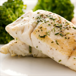 Atkins Baked Catfish with Broccoli and Herb-Butter Blend