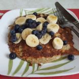 Banana and Blueberry flourless Pancakes