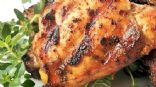 Barbecued Chicken Breasts and Baked Sweet Potatoes