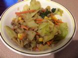 Beef and cabbage stir fry
