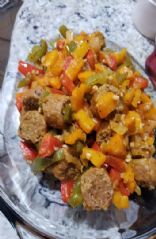 Beyond Meat Hot Italian Sausage and Peppers