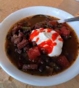 Black Bean Soup with Smoked Pork