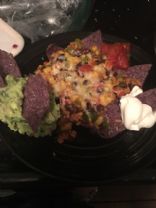 Black bean nachos or taco filling