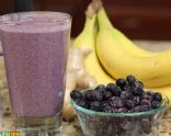 Blueberry Banana Smoothie with Chia Seeds
