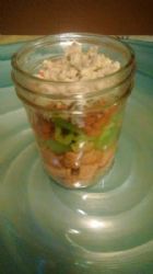 Buffalo Chicken & Quinoa Salad in a Jar
