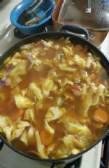 Cabbage and Chicken Soup