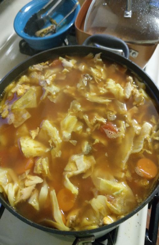 Cabbage and Chicken Soup Recipe | SparkRecipes