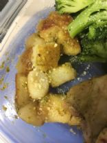 Cauliflower gnocchi w pesto & Parmesan