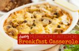 Cheesy Mushroom & Artichoke Breakfast Casserole