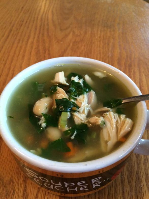 Chicken, White Bean, and Spinach Soup Recipe | SparkRecipes