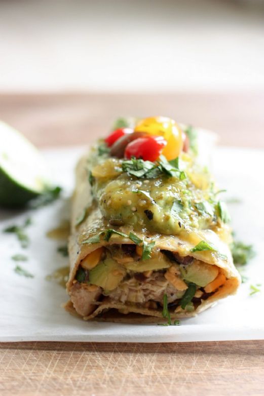 Chicken & Avocado Burritos Recipe | SparkRecipes