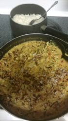 Chicken Curry on Purple Rice