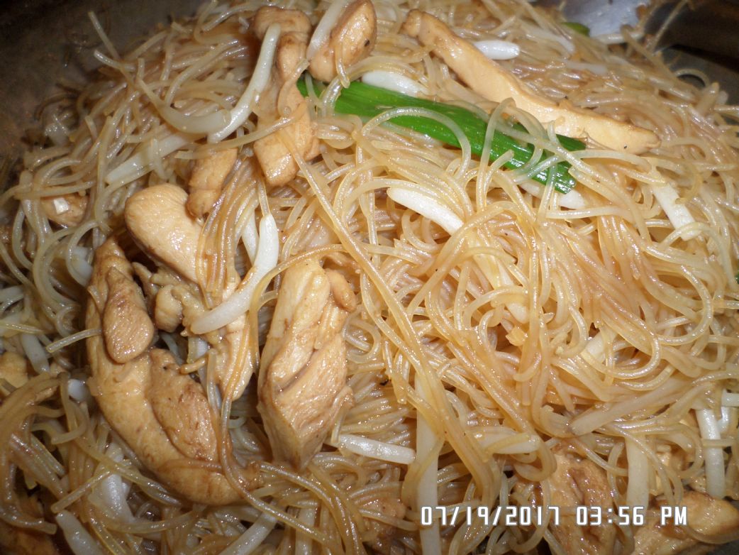 Chicken Mei Fun Recipe | SparkRecipes