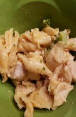 Chicken and broccoli cheese pasta