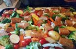 Chicken sausage & veggie Bake