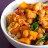 Chickpea Coconut Curry with Sweet Potatoes for the Slow Cooker