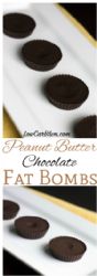 Chocolate Peanut Butter Keto fat Bombs